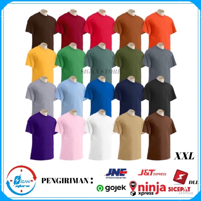 Kaos Polos Size XXL Tetteron Cotton