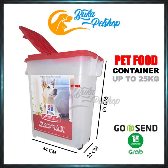 PET FOOD CONTAINER DOG CAT 25KG NO CATIDEA ROYAL CANIN SCIENCE DIET
