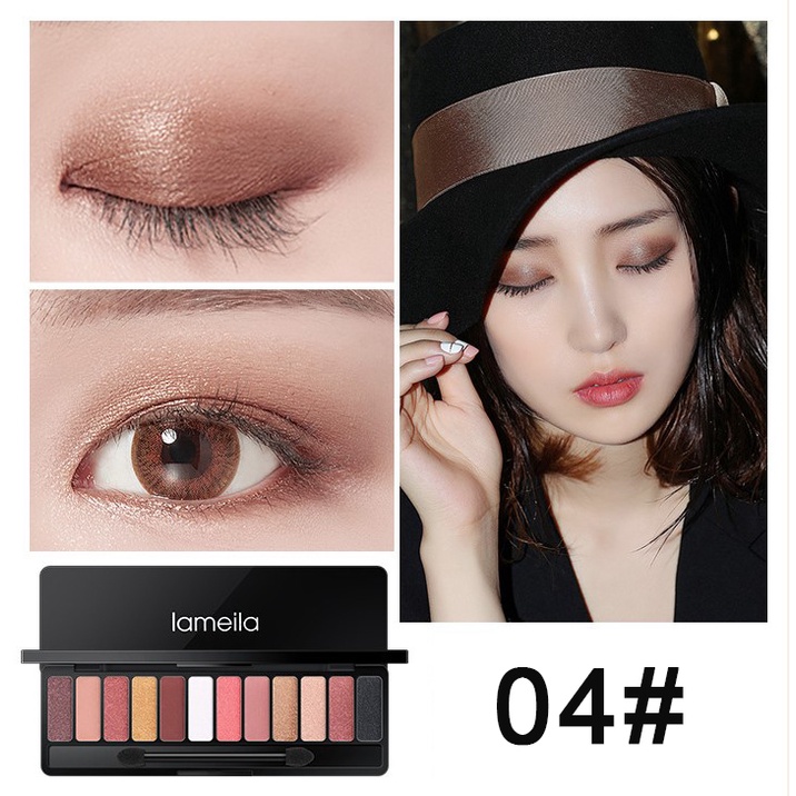 Lameila 1111 | Eyeshadow Palette 12 warna | pallete eyeshadow | lameila kimberlin terbaru