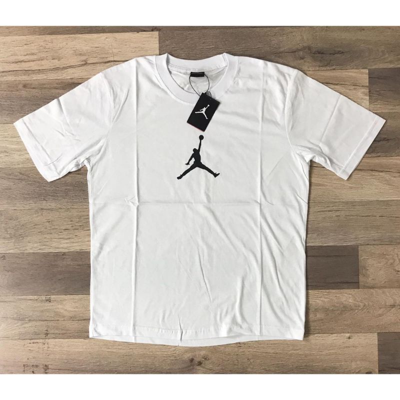 KAOS BAJU T SHIRT ATASAN DISTRO JORDAN AIR JORDAN BASIC PUTIH USA M L PRIA WANITA COWOK CEWEK UNISEX