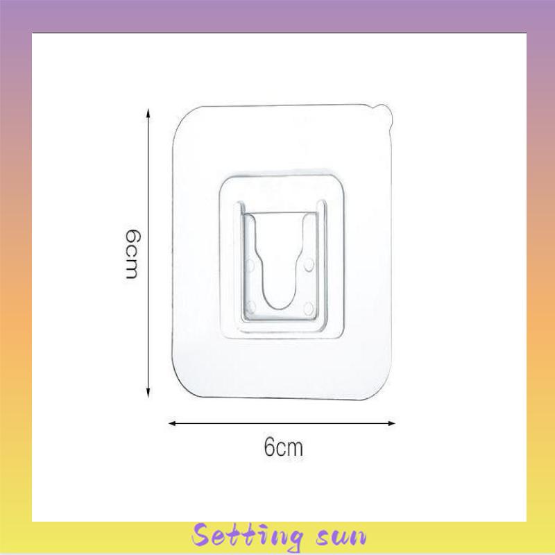 Kait Lem Tahan Air Rumah Tangga Plastik Dapur Kamar Mandi Rak Dinding Lem Kait TN