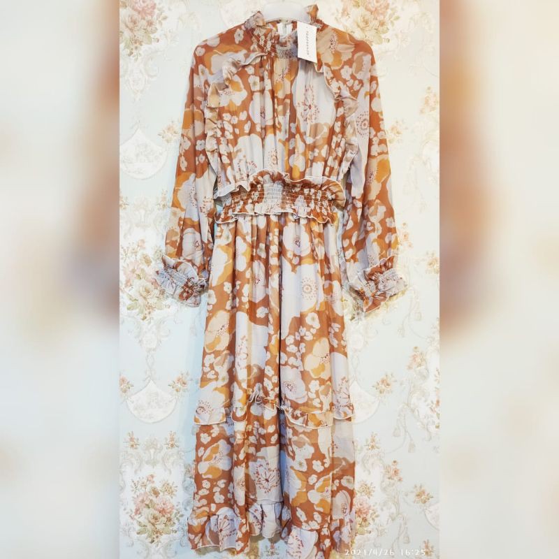 AVA CHARMING Korean Vintage Dress Premium