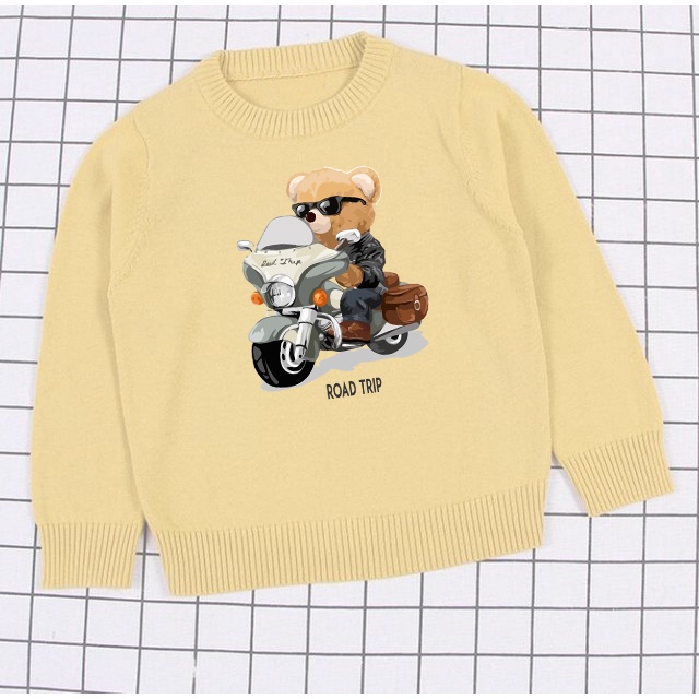 Crewneck Anak Road Trip Sweater anak size M-XXL