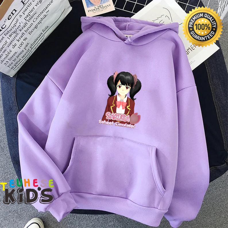 jaket hoodie anak motif gaming sakura sakura school simulator terbaru 05