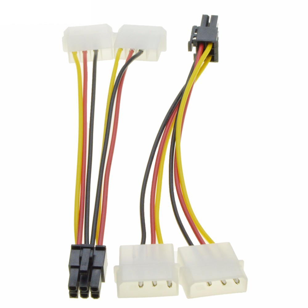 KABEL POWER VGA PIN 6 TO MOLEX PIN 4