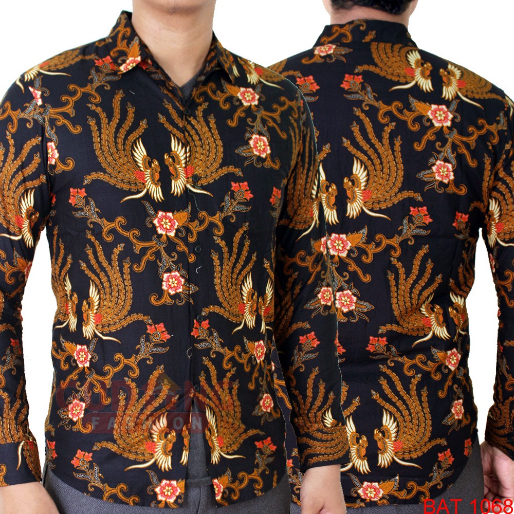 Batik Slim Fit Panjang Pria Keren - BAT 1068