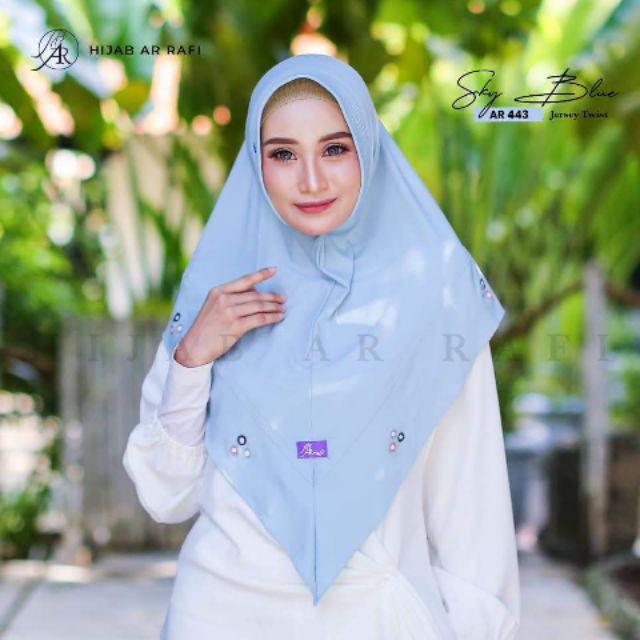 TERLARIS ✅ AR 443 hijab ar rafi original hijab instan bergo arrafi | INAYAHHIJAB-Skyblue