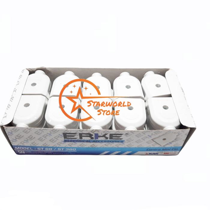 PAKET Hemat 30 Pcs ERKE Contra Steker Gepeng / Steker Contra Mini Chip