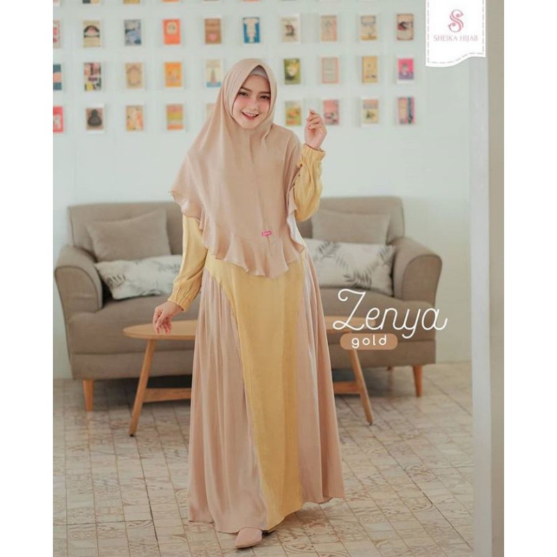 Dress zenya gold by sheika hijab preloved