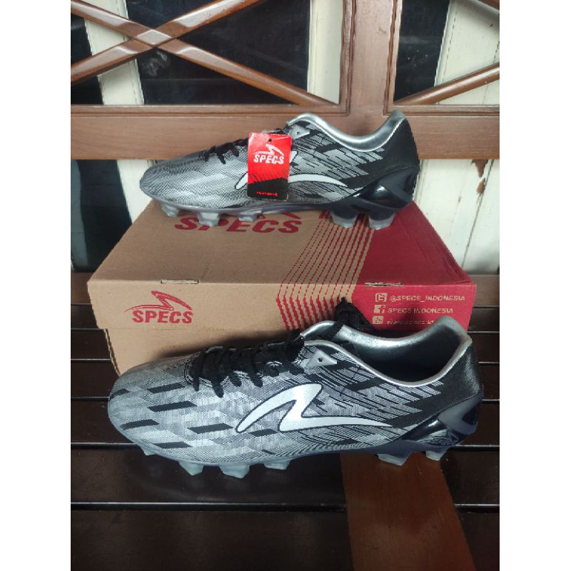 SEPATU SPECS ACCELERATOR LIGHTSPEED II PRO FG BLACK/SILVER ORIGINAL BNIB