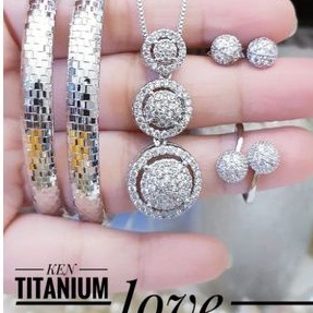 TiTanium set perhiasan wanita AP3