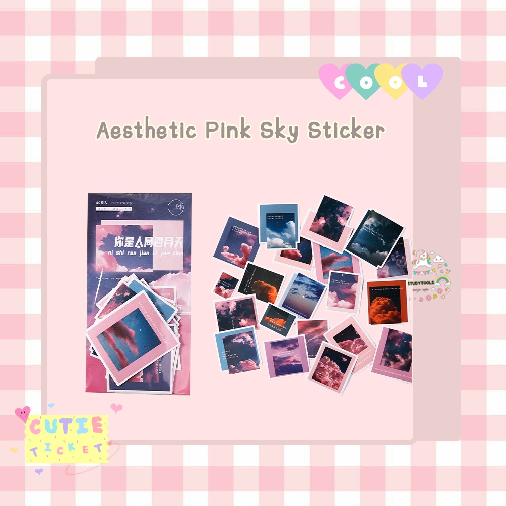 

AESTHETIC PINK SKY STICKER