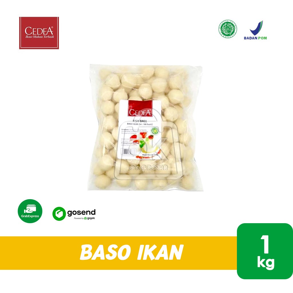 

Cedea Baso Ikan Kecil / Bakso / Fish Ball 1kg isi 100 (KHUSUS INSTANT)