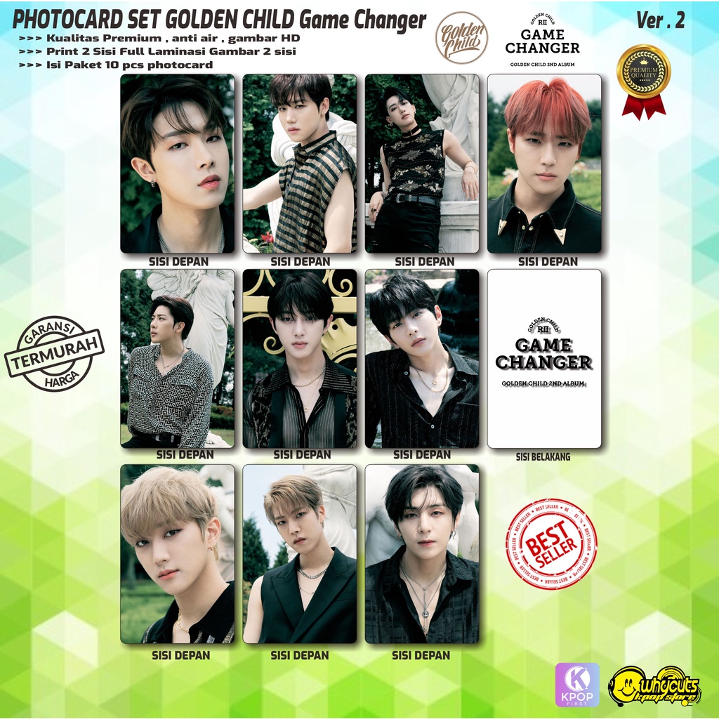 PHOTOCARD SET KPOP PREMIUM GOLDEN CHILD GAME CHANGER