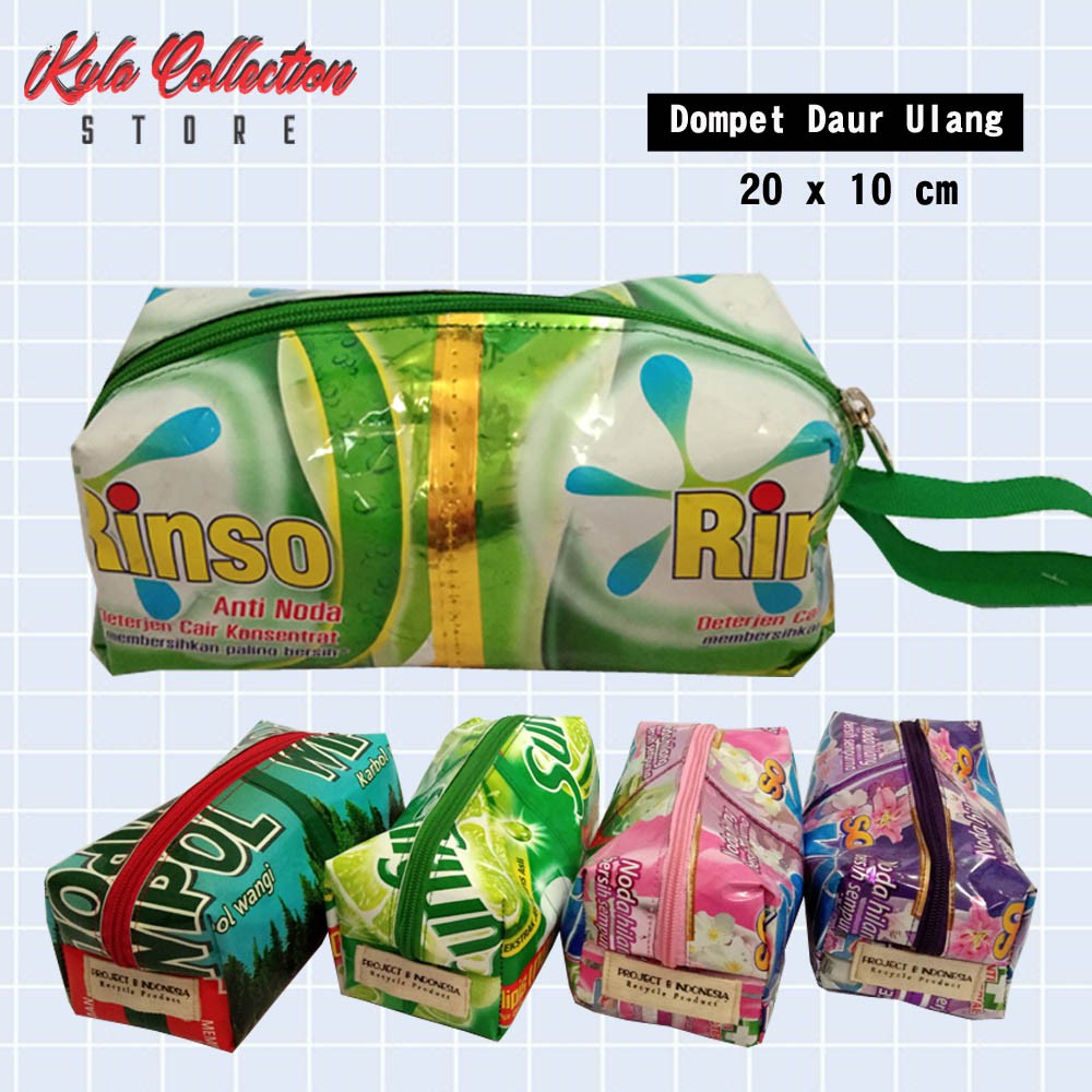 Dompet Daur Ulang Beauty Kit Tempat Pensil Daur Ulang Unik