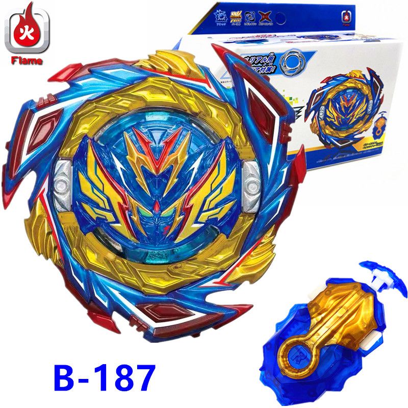 B187 Beyblade Burst DB Savior Valkyrie Shot-7 Devil Blade Launcher Gyro Spinning Gyroscope