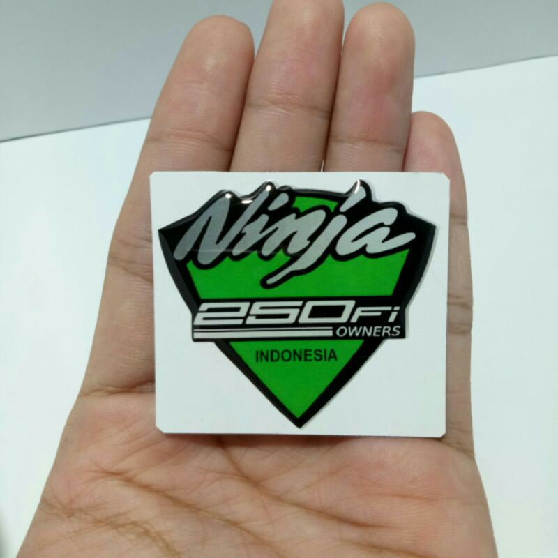 Emblem stiker timbul resin lentur logo ninja