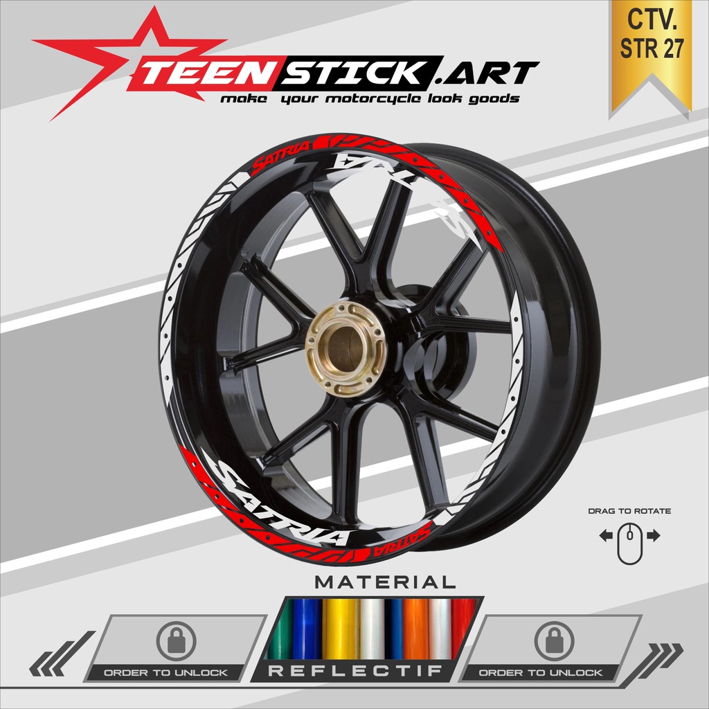 CUTTING STICKER VELG SATRIA 27