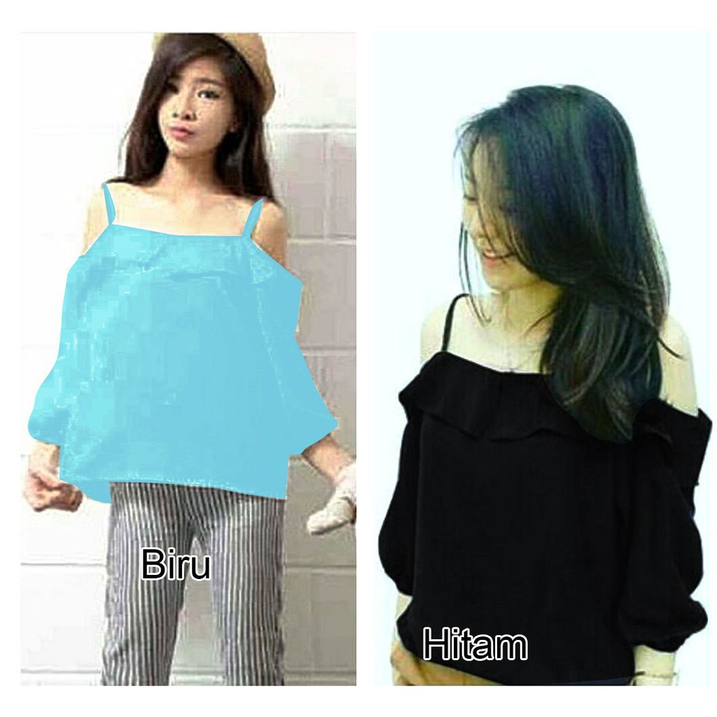 Tank Top Tali Wanita Kekinian / Atasan Wanita Simple XPXE 35 RJ