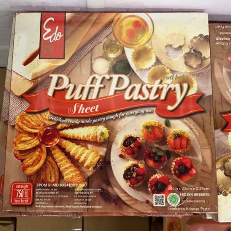 

PUFF PASTRY SHEET EDO 750GRAM