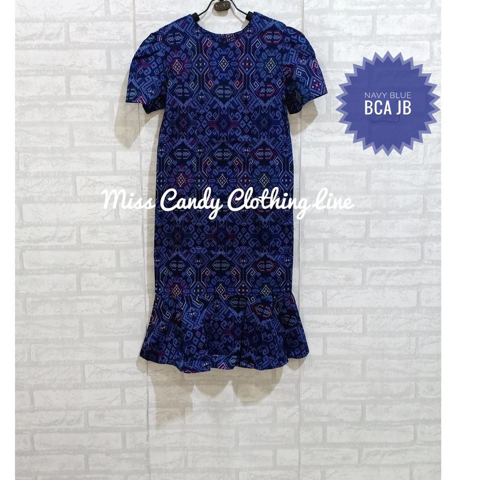 HT 0875 Dress Batik Wanita / Dress Batik Modern JUMBO / Dress Batik Modern SUPER JUMBO ""