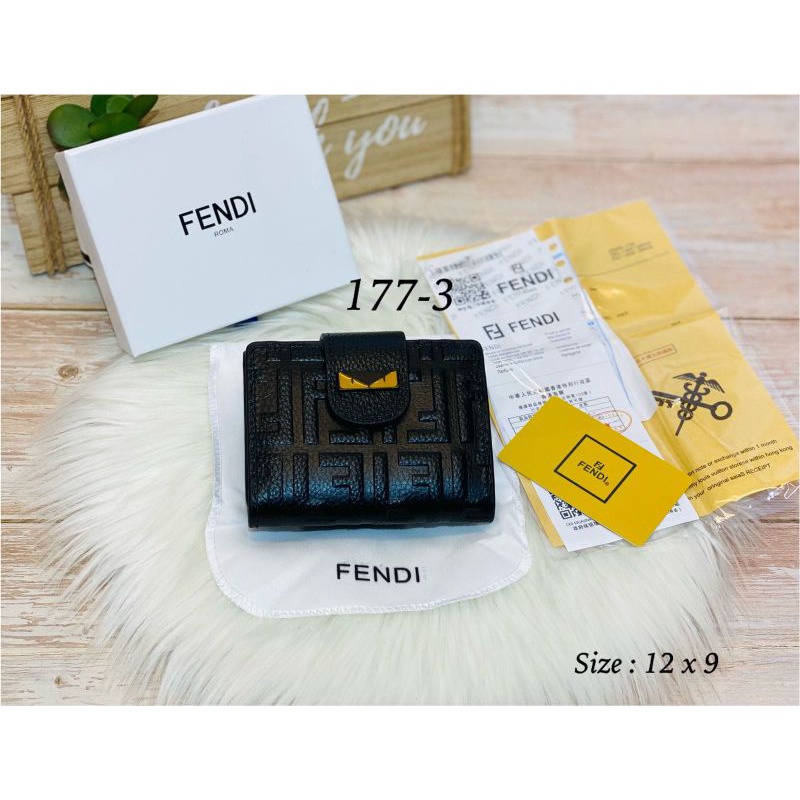 Dompet wanita import Dompet kulit lipat 3  dompet cash dan kartu 177 free box