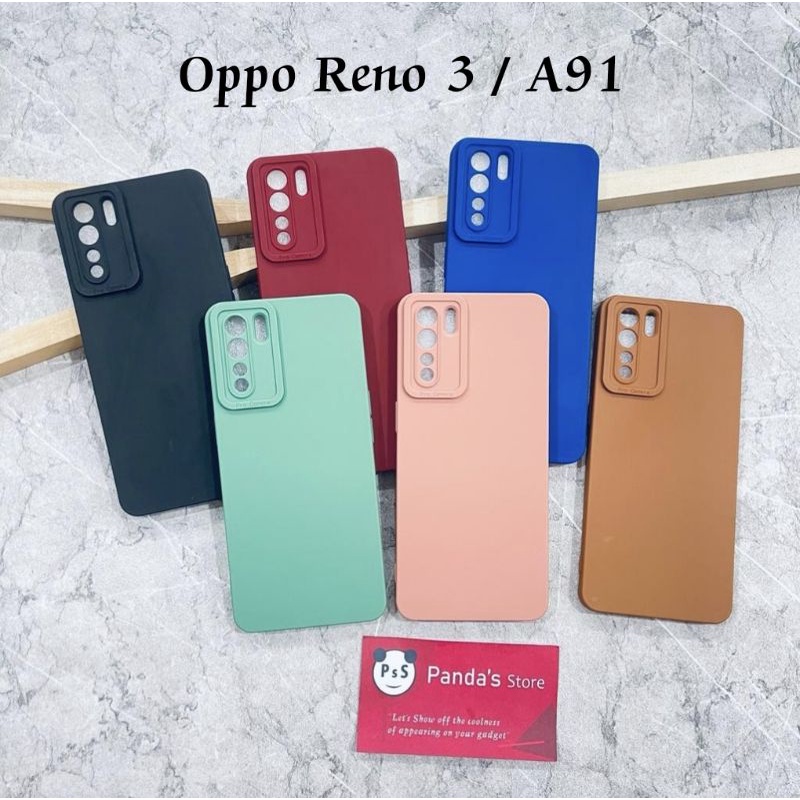 Softcase Pro Camera Oppo Reno 3 / A91 Candy Case Full Color 3D Silikon TPU