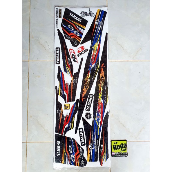 STRIPING VARIASI YAMAHA JUPITER Z BURHAN 2005-2009 LIS STICKER DECAL VARIASI YAMAHA JUPITER Z BURHAN