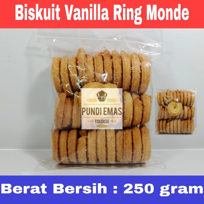 Biskuit Vanilla Ring Kiloan 250 Gram / Danies Terlaris