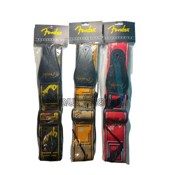 Strap Gitar Fender / Sabuk Gitar Elektrik Akustik Bass Original Fender