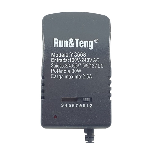 Adaptor Universal 3v 4.5v 6v 7.5v 9v 12v 2.5a Adapter DC Switching Run&amp;Teng