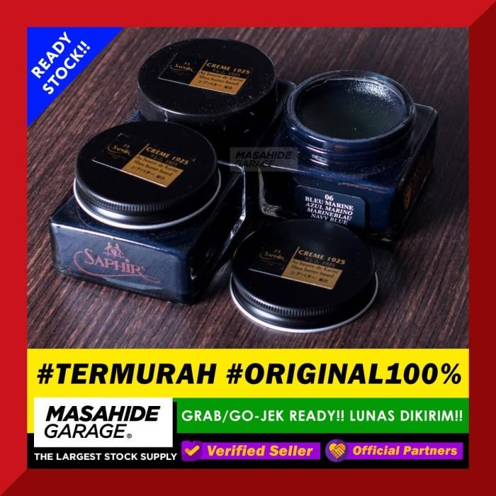 (TERMURAH) SAPHIR CREME - NAVY BLUE - 75ml - SEMIR SEPATU KULIT