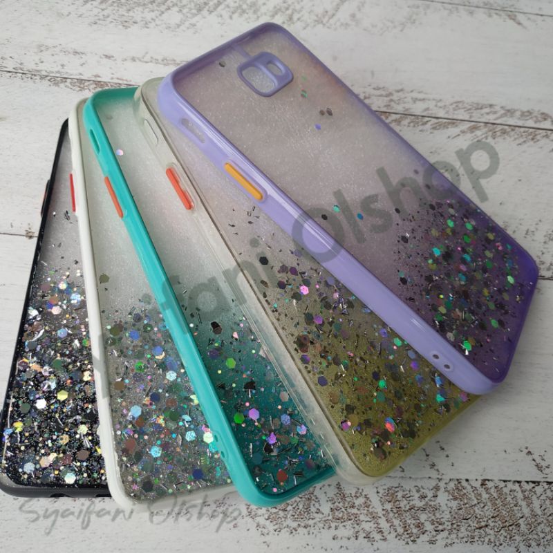 Case Glitter Samsung J7 Prime ( SM-G610F, SM-G610Y, SM-G610M, SM-G610 ) Softcase Glitter Blink