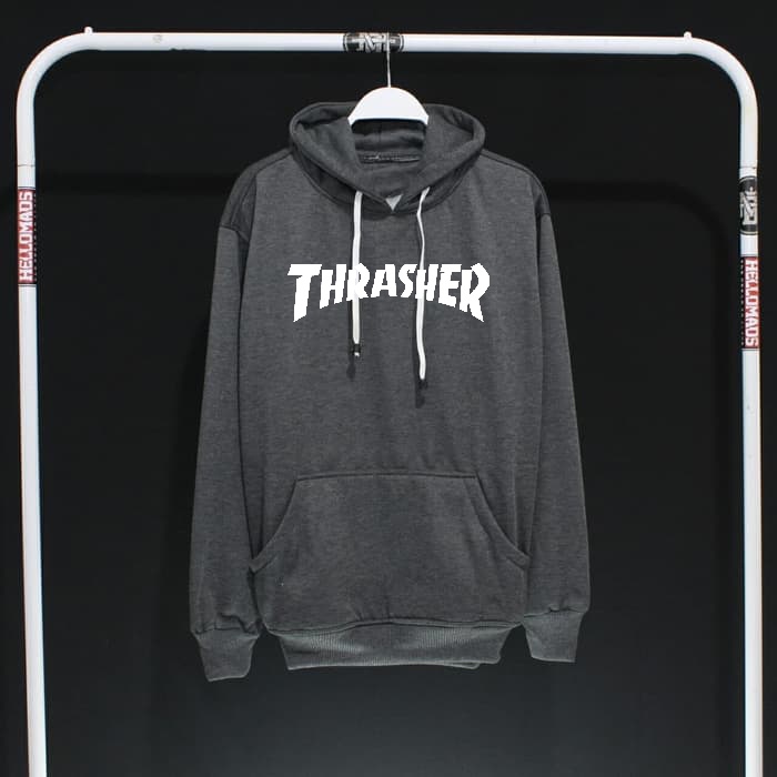 COD TERLARIS HOODIE SABLON THRASHER PREMIUM / PRIA &amp; WANITA / Sweater / Switer / Hoodie Kekinian / Hoodie Hits / Switer Pria/Hoodie Polos/ SIZE S M L XL XXL 2XL XXXL 3XL Termurah Murah Ukuran Big Size Jumbo