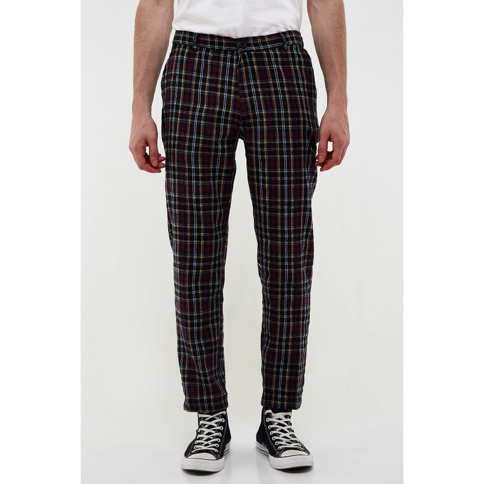 

Erigo Checked Pants Miya Navy