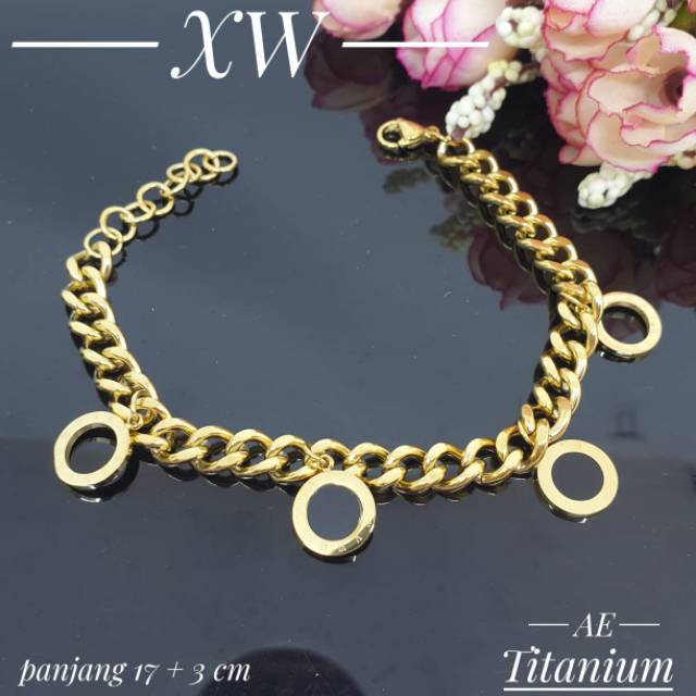 Titanium set gold