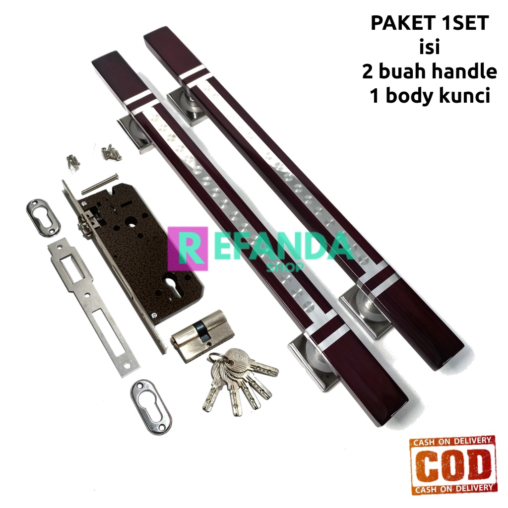 1set tarikan pegangan pintu rumah panjang 33cm 45cm dan 60cm gagang handle pintu rumah minimalis bah