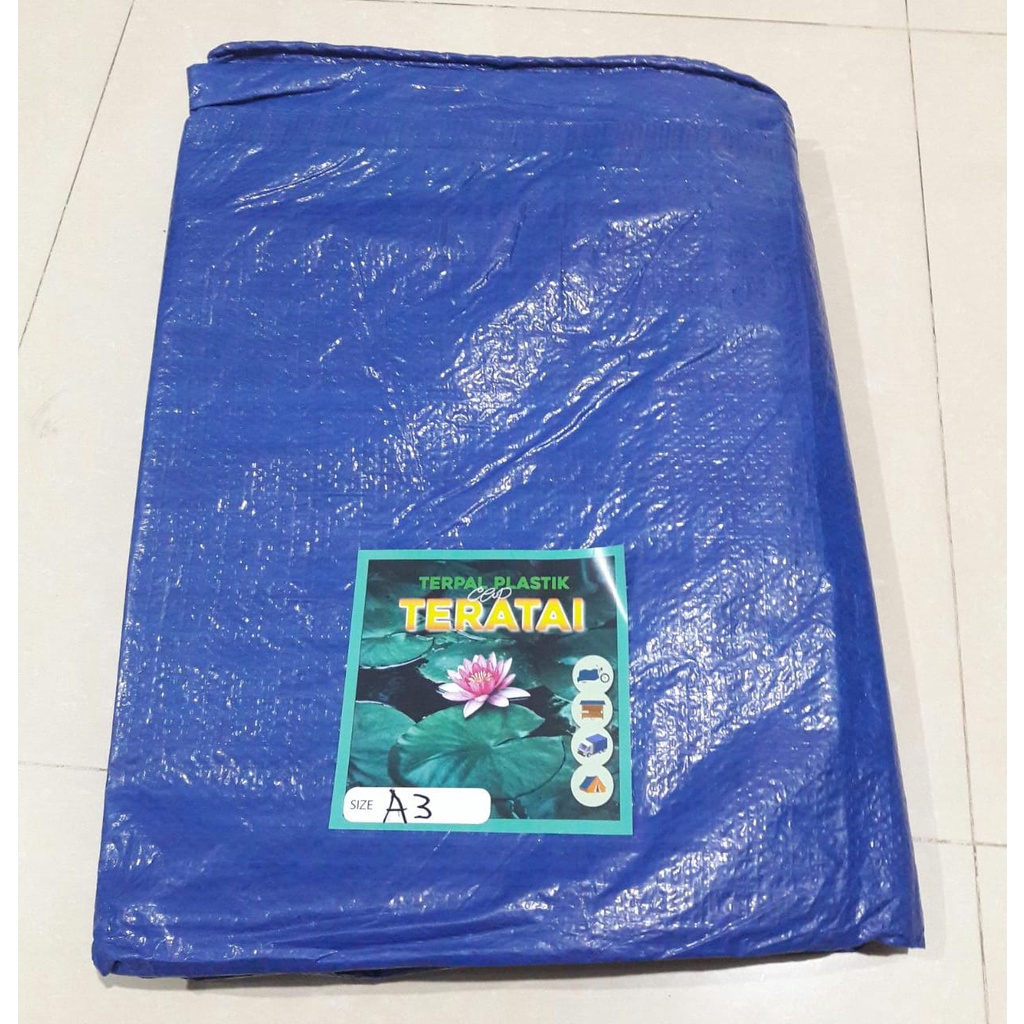 Terpal plastik A3 6 meter x 6 meter