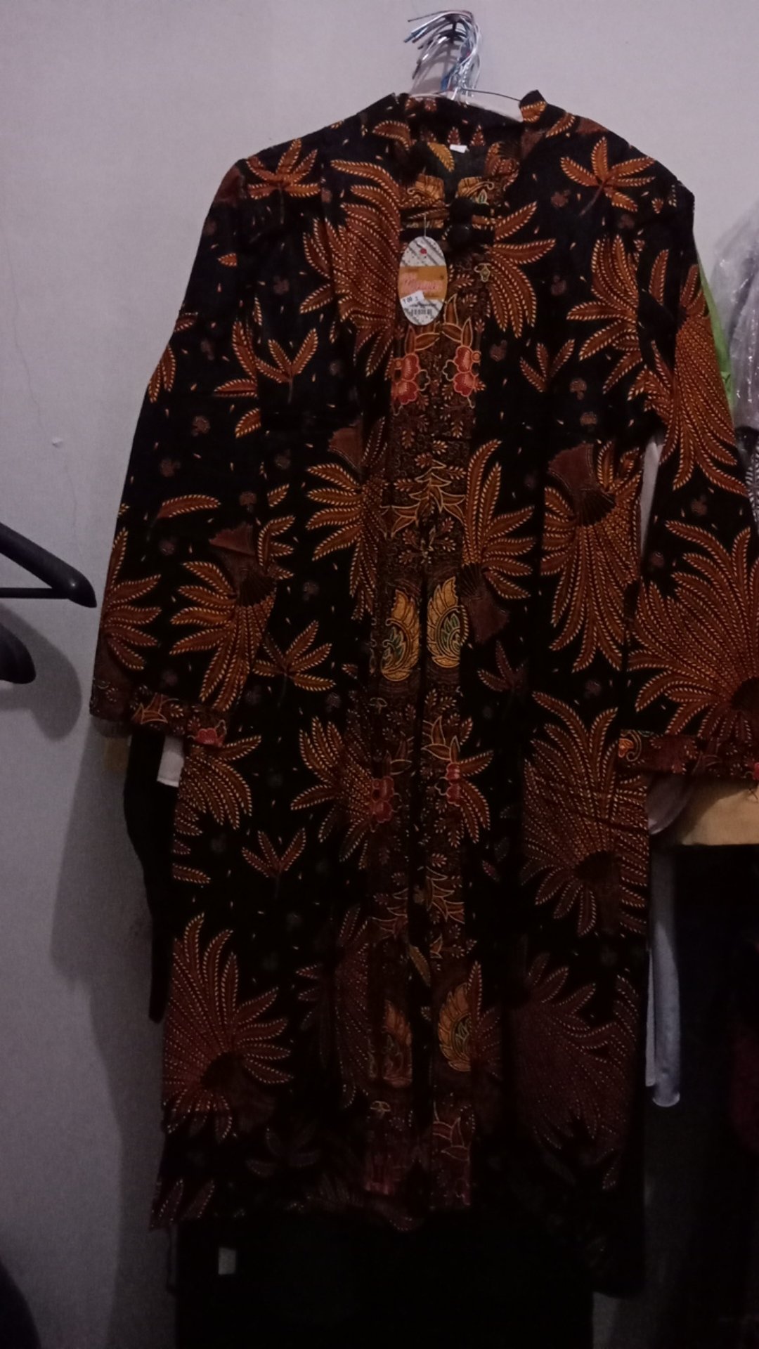 Longcardi Batik Sogan Outer Kardigan Wanita Modern Casual Formal Katun Premium High Quality