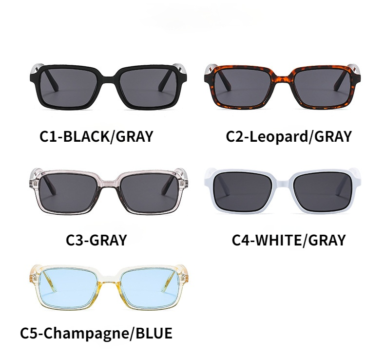 2021 Fashion Korean style square frame personality small frame trendy men's and women's sunglasses