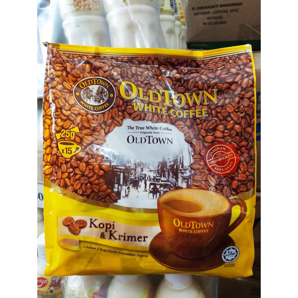 

Kopi Old Town White Coffee 2 in 1 Kopi Krimer Sugar Free Isi 15 Sachet
