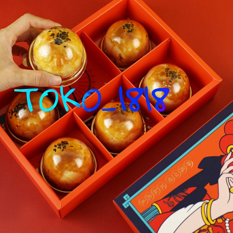 ( MIN 2PCS )BOX MOONCAKE / KOTAK MOONCAKE KUE BULAN SEKAT 6