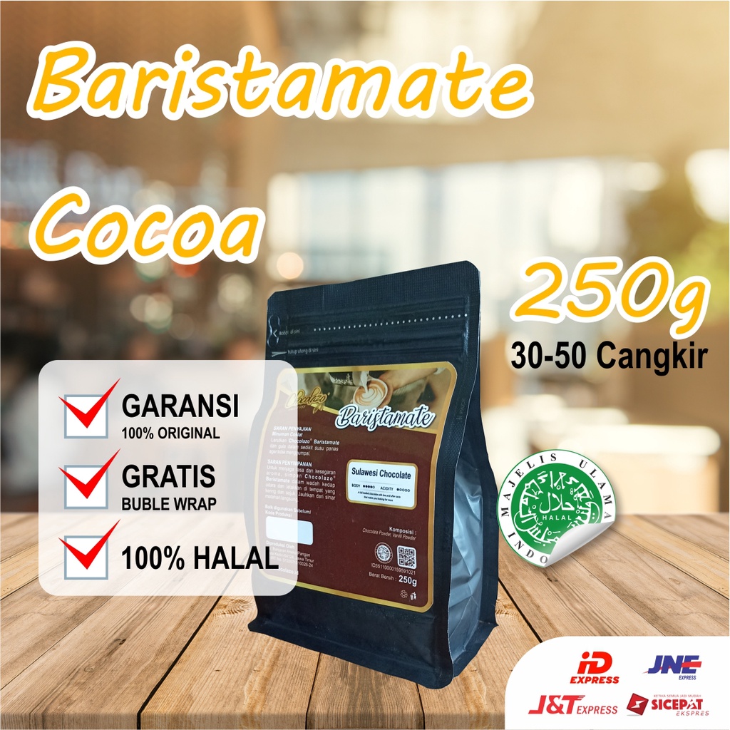 

Cocoa Powder Tanpa Gula 250g Baristamate Dark Coklat Bubuk Murni Premium Kiloan Dijamin Asli