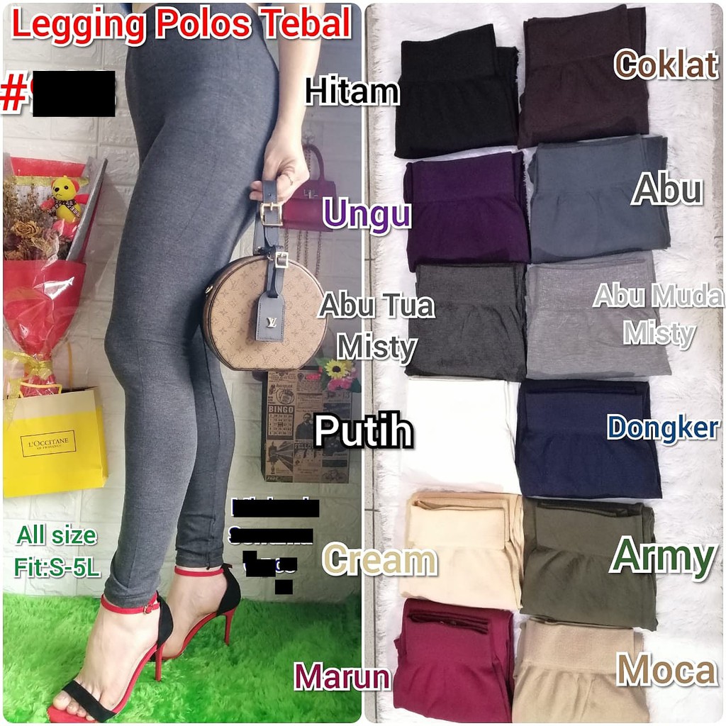 Celana Lejing HW IMPORT Legging haigh waist celana jegging