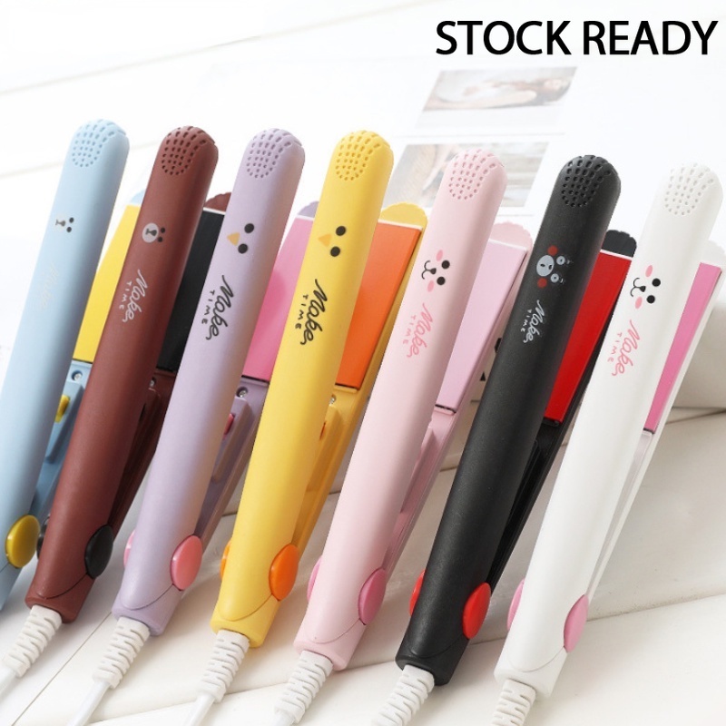 （YUZHU）COD Mini curling iron rambut lurus keramik pelurus rambut mini besi datar