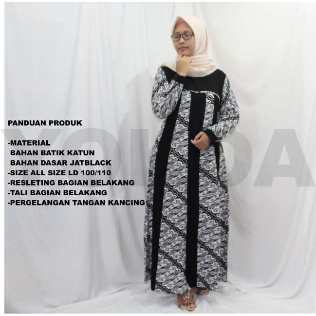 GAMIS KATUN MOTIF KOMBINASI TERBARU GAMIS TERBARU 2020 BATIK KATUN GAMIS BATIK FORMAL COD