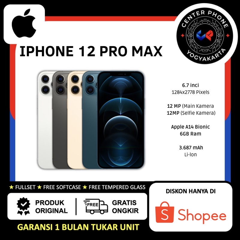 IP 12 Pro Max 128Gb | 256GB | 512Gb ORIGINAL