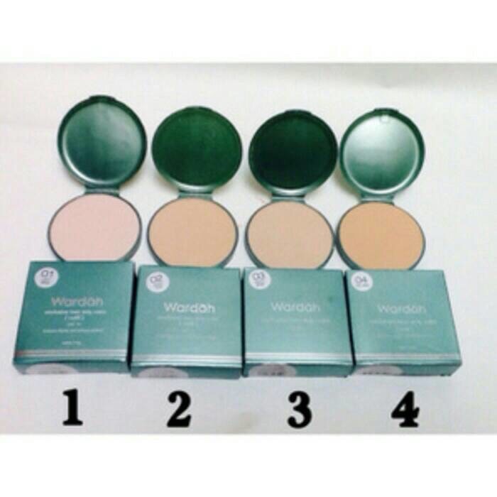 Refill Bedak Wardah Exclusive Creamy Foundation Two Way Cake Shopee Indonesia