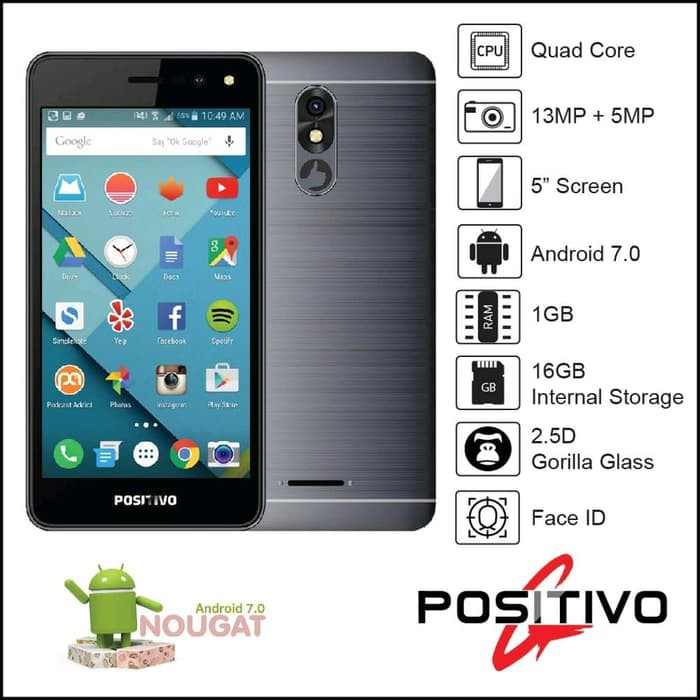 HANDPHONE NLG POSITIVO RAM 1 ROM 16