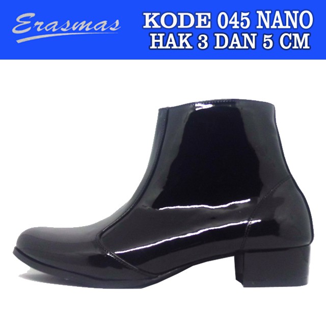 Sepatu Boot PDL Sus 045 Erasmas Resleting Bulat POLWAN Kowad DISHUB POL PP SIPIR Secwan Security